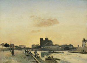 Ansicht von Notre Dame, Paris, 1864 von Johan Barthold Jongkind